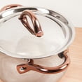 thumbnail image 2 of BergHOFF Ouro Gold 3pc 18/10 Stainless Steel Starter Set, SS Lids , Rose Gold Handles, 2 of 7