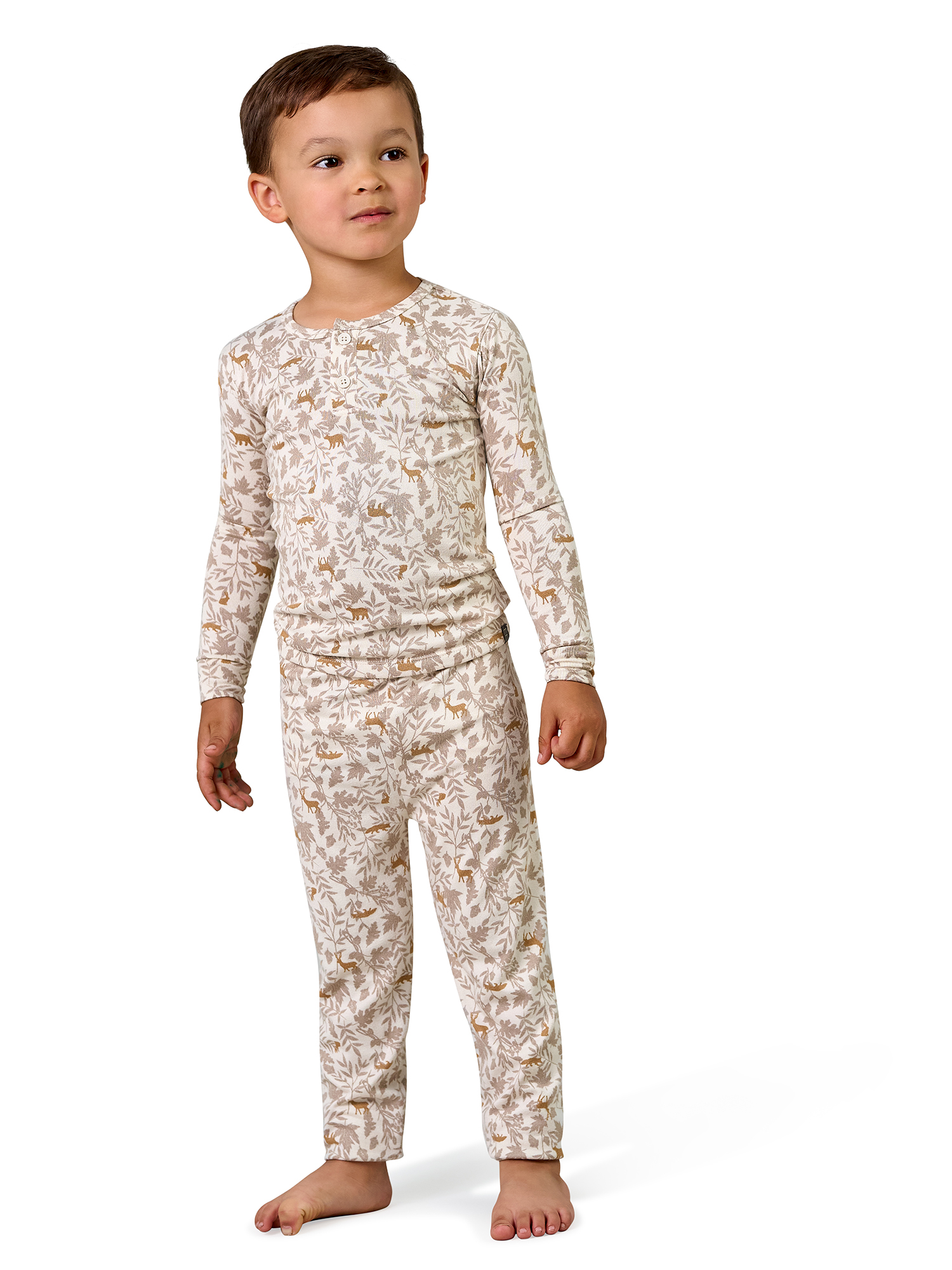 Modern Moments Gerber Toddler Boy Henley Pajama Set photo 1