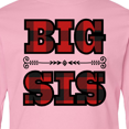 thumbnail image 4 of Inktastic Big Sis Buffalo Plaid Sister Long Sleeve Youth T-Shirt, 4 of 5