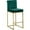 Green and Gold, variant on Homestock Old World Charm Navy Velvet Stool