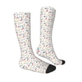 thumbnail image 3 of Daiia Sports Socks Summer Floral Printed Novelty Crew Socks for Men Women Knee High Socks Cotton Socks Soft & Breathable Support Unisex Socks, 3 of 9