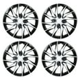 thumbnail image 1 of Unique Bargains 4Pcs R15/ 15 Inch Universal Wheel Rim Hub Cover Wheel Hub Caps Black Silver Tone, 1 of 8