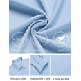 thumbnail image 5 of COOFANDY Long Sleeve Button Up Shirts for Men No Iron Dress Shirt, 5 of 6