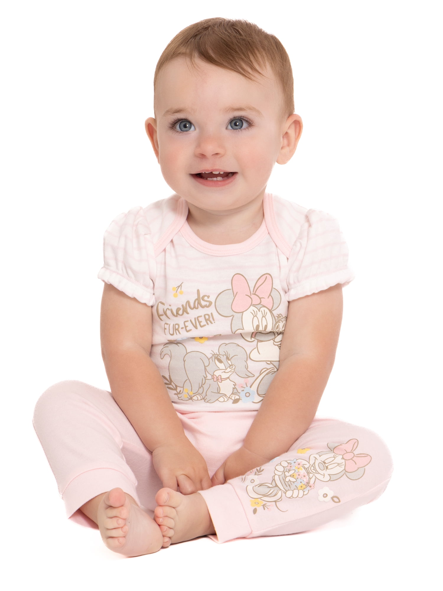 Disney Baby Wishes and Dreams Character Infant Baby Jogger Pants, 2-Pack, Sizes Newborn-18 Months