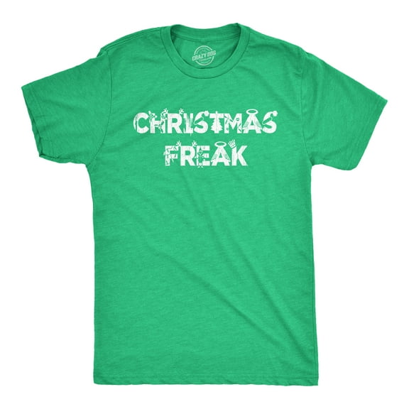 Mens Christmas Freak T Shirt Funny Holiday Xmas Party Graphic Novelty Tee Graphic Tees