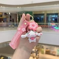 thumbnail image 6 of Sanrio Kawaii Hello Kitty Keychain Pink Kuromi Melody Cinnamoroll Car Key Ring Backpack Pendant Ornaments Girls Holiday Gifts, 6 of 7