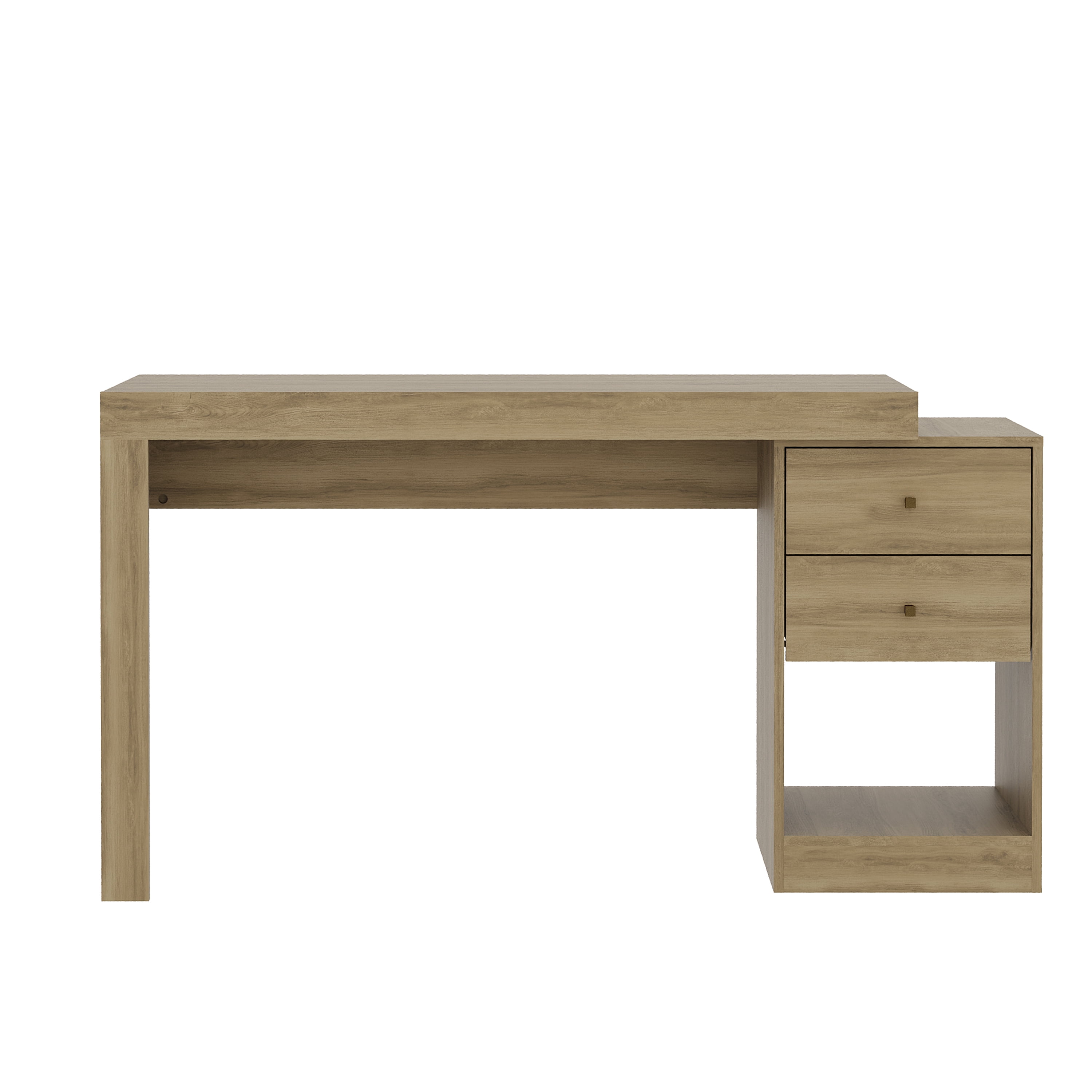 Expandable Home Office Desk, Pine