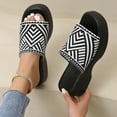 thumbnail image 5 of Women's Chunky Platform Flats Wedge Sandals Fashion Open Toe Non Slip Slides Beach Outdoor Versatile Shoes (Camouflage,41), 5 of 5