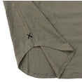 thumbnail image 2 of Cuts Clothing Men's Elongated Henley Long Sleeve Signature Slim Fit PYCA Pro Tee T-Shirt (XX-Large, Laurel Oak (Olive)), 2 of 2