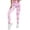 Pink, variant on Women Tie Dye High Waisted Butt Lifting Leggings Tummy Control Squat Proof Yoga Pants Soft Stretch Workout Running Athletic Gym Pants for Women