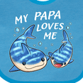 thumbnail image 4 of Inktastic My Papa Loves Me- Whale Shark Boys or Girls Baby Bib, 4 of 4