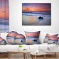 thumbnail image 3 of Designart Rushing Waves at Beach Magoito Sintra - Seashore Throw Pillow - 18x18, 3 of 4