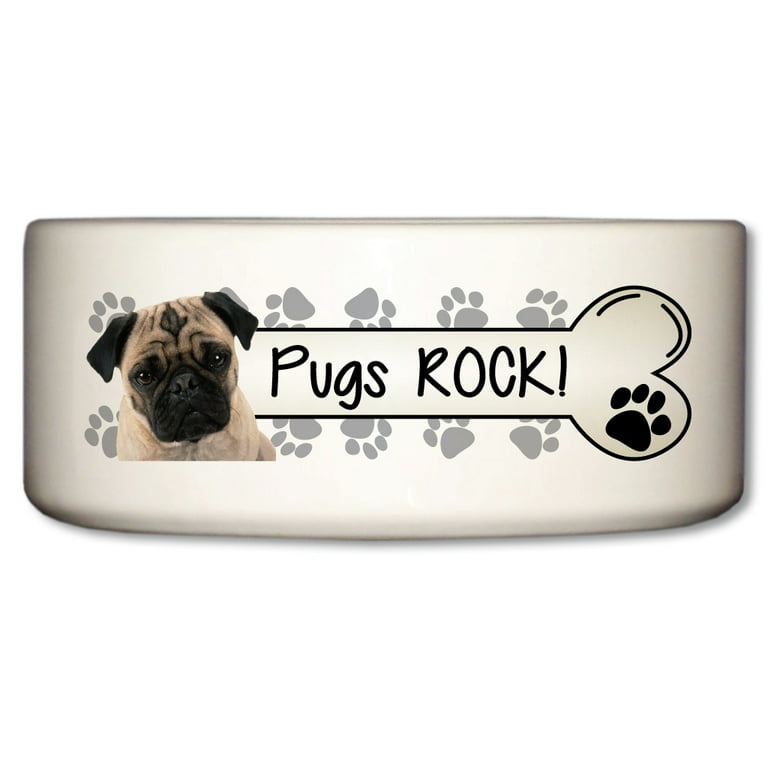 Pug dog bowl deals