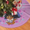 thumbnail image 2 of Falda para árbol de Navidad con encanto, suave y divertida, decoración navideña de granja con cuello para árbol de Navidad de 36", 2 of 4
