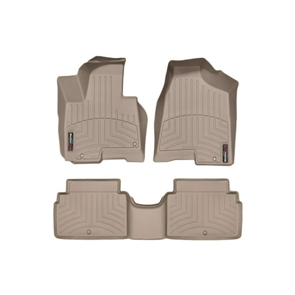 WeatherTech Custom Fit FloorLiners compatible with Tucson, Sportage - 1st & 2nd Row, Tan
