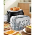 thumbnail image 4 of Farmhouse Wildflower Toaster Cover 4 Slice, Large Kitchen Appliance Covers, Spring Summer Watercolor Floral Plant Toaster Oven Cover with Loop, Bread Machine Cover Polyester Dust Cover Protection, 4 of 4