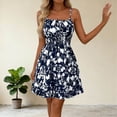 thumbnail image 4 of Faldas Casuales para Mujeres Túnica Impresa de Verano Colgando Vestido Delgado sin Mangas Vestido de Verano Casual de Mujer de Longitud Media, 4 of 5