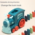 thumbnail image 5 of Juguetes educativos para niños dominó tiembla divertido tren eléctrico automático, 5 of 5