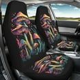 thumbnail image 3 of ZIATUBLE Mushroom Plants Car Seat Cover Protector Auto Front Seat Protector Cover Set 2 Pack Stretchy Seat Covers for Most Car SUV Universal Car Interior Accessories Seat Dust Cover, 3 of 7