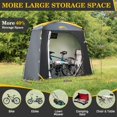 thumbnail image 3 of Caseta para guardar bicicletas Happy Travel, impermeable para 2 a 5 bicicletas, 3 of 9