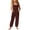 Brown, variant on Girls Loose Fit Overall Pocket Pants - Stylish Casual Pants with Attached Bib Design, Soft Comfortable for Everyday Play