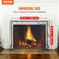 thumbnail image 2 of VEVOR Fireplace Screen Single Panel, Sturdy Iron Mesh Fireplace Screen, 35.6"(L) x28.4"(H) Spark Guard Cover, Simple Installation, Free Standing Fire Fence Grate for Living Room Home Decor Modern, 2 of 9