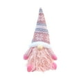 thumbnail image 2 of Valentine's Day Stuffed Animals Pink Valentine day Gnomes Decorations Handmade Swedish Tomte Gnome with Retractable Legs Valentines Gnome Standing Couple Decoration Pink Valentines Day Decor, 2 of 3