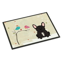 Carolines Treasures BB2481MAT Christmas Presents Between Friends French Bulldog Brindle Indoor or Outdoor Mat, 18 x 0.25 x 27 in.