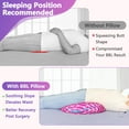 thumbnail image 3 of BBL Sleeping Pillow After Surgery - Booty Butt Pillow for Sitting, Brazilian Butt Lift Support Cushion (Pink), 3 of 6