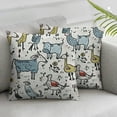thumbnail image 3 of Animal Throw Pillow Cushion Case, Cow Horse Pigs Chicken Sheep Farmhouse Mascots Cartoon Print, Decorative Square Accent Pillow Cover,Multicolor, 3 of 7