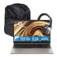 thumbnail image 1 of Combo Laptop Hp 15.6'' Fhd Touch Intel Core I3-n305 8gb Ram 256gb Ssd Windows 11 Beige 15-fd0230wm C68gjua + Audífonos Bluetooth y Mochila, 1 of 8