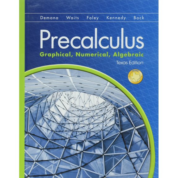 Pre-Owned Coma 2016 Natl Precalculus: Graphcl& Num&alg TX Ed 2013 Txt G11 (Hardcover) 126961410X 9781269614108