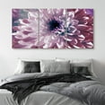 thumbnail image 2 of PixonSign Canvas Print Wall Art Set Blossoming Purple Aster Flower Floral Plants Photography Realism Southwest Closeup Relax/Calm Multicolor Ultra for Living Room, Bedroom, Office - 24"x36"x3, 2 of 5