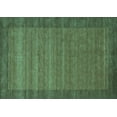 thumbnail image 1 of Ahgly Company Indoor Rectangle Abstract Turquoise Blue Contemporary Area Rugs, 2' x 5', 1 of 4