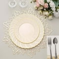 thumbnail image 4 of Efavormart 10 Pack | 7.5" Ivory Vintage Gold Swirl Rim Plastic Dessert Plates, Round Disposable Salad Appetizer Plates, 4 of 9