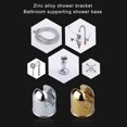 thumbnail image 2 of Inteprter Soporte de ducha Soporte de rociador Montaje de boquilla A prueba de herrumbre Sin rebabas Accesorios para el hogar Sin rebabas Juegos de accesorios de baño Dorado, 2 of 6