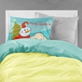 thumbnail image 2 of Carolines Treasures BB1878PILLOWCASE Snowman With Buff Poodle Fabric Standard Pillowcase, 2 of 2