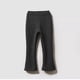 thumbnail image 3 of Pantalones largos para niños, de color sólido, con cintura elástica y engrosamiento, de poliéster, ideales como leggings deportivos informales para niñas., 3 of 6
