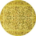 thumbnail image 1 of Ahgly Company Indoor Round Persian Yellow Traditional Area Rugs, 6' Round, 1 of 4