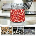 thumbnail image 6 of Yayeee Ashtray with Lid for Cigarette Smokeless Stainless Steel Home Ash Holder, Orange Christmas Ornaments Pattern, 6 of 7