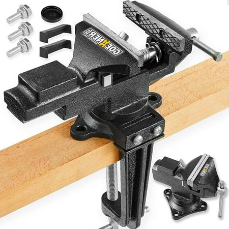 

3.3inch Home Bench Vise Universal Rotate 360° Small Clamp-on Vise Table Vise
