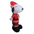 thumbnail image 2 of 42" Red and White Inflatable Peanuts LED Light Snoopy Santa Claus Christmas Outdoor Decor, 2 of 3