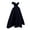 Black, variant on Plus Size Dresses Formal Womens Short Sleeve Split V Neck Ruffle Chiffon Elegant Mini Short Skirt Dresses (Hot Pink,3XL)