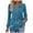 #0267-Sky Blue, variant on Uootdi Boho Tops for Women Long Sleeve Shirts for Women Casual Pleated V Gift Neck Fall Tunic Tops Button Down Blouse Dressy