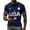 Z112 Navy, variant on Glisme 682Th Anniversary Men'S Shirt American Flag Letter Print Short Sleeve Crew Neck Tees Summer Independence Day Breathable Men T-Shirt Size L Black