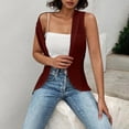 thumbnail image 3 of Sleeveless Crochet Cardigans Shrug for Women Eyelet Hollow Out Summer Trendy Lightweight Open Front Vest Cardigan, 3 of 8