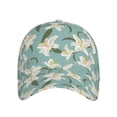 thumbnail image 2 of Daiia Lilies Flowers print Baseball Cap Men Women Golf Dad Hat Adjustable Original Classic Low Profile Hat Unconstructed Plain Cap, 2 of 9