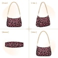 thumbnail image 7 of FORMRS Womens Shoulder Bag with Chain Strap Clutch Purse Cute Tote Handbag, Deep Red Leopard Pattern, 7 of 7
