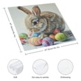 thumbnail image 3 of WYYP Bunny Painted Eggs Cloth Napkin for Farmhouse Party Dining Table Decor 4 PCS, 3 of 7