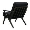 thumbnail image 6 of Wood Frame Accent Chair in Black with Sherpa-Like Fabric, 6 of 6